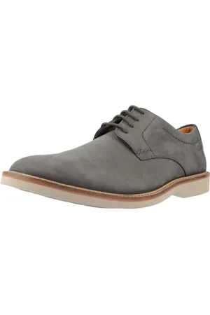 Clarks Herren Atticus Ltlace Oxford, Dark Grey Nubuck, 43 EU