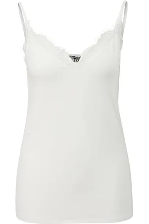 Comma, Satin Top mit Spitzendetails