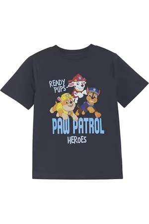 Minymo Jungen Kurzarm-T-Shirt mit Paw Patrol-Aufdruck vorne und hinten