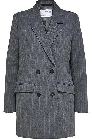 SELECTED Damen SLFMYLA LS Relax MGM Stripe NOOS Blazer, , 42