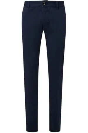 QS by s.Oliver Gewaschene Chino aus Stretch-Twill tiefblau 29/34