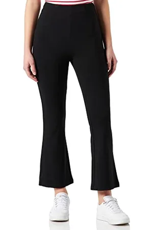 ONLY Damen Onljolin-Vika Hw Kick-Flared Pant Cc TLR Hose, Schwarz, 36W 32L EU