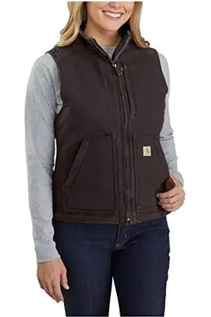 Carhartt Damen Relaxed Fit Washed Duck Sherpa Lined Weste , , XS