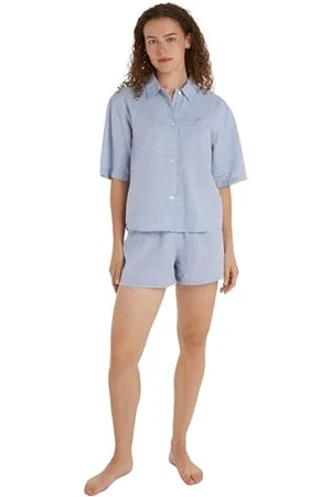 Tommy Hilfiger Short Sleeve Linnen Pj Set Pyjamas Damen, , L