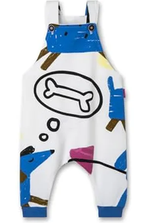 Sanetta Pure Baby Latzhose Off-White | Hochwertige und Bequeme Latzhose aus Bio-Baumwolle für Jungen. Baby Bekleidung 074