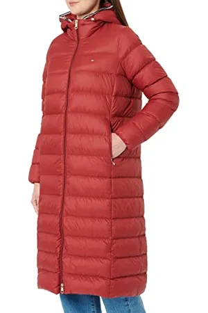 Tommy Hilfiger Damen Lw Down Maxi Daunenmantel, Rot, S