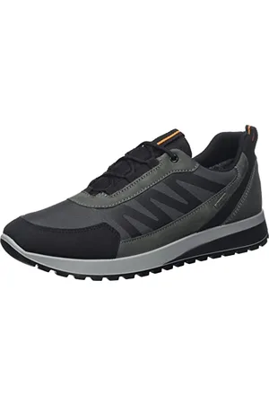 ARA Herren Matteo Sneaker, Black,Grey, 40 EU Weit