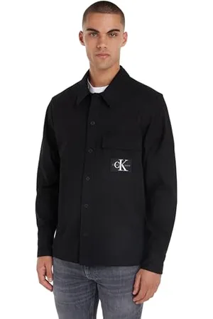 Calvin Klein Jeans Herren Hemd Utility Shirt Langarm, , S