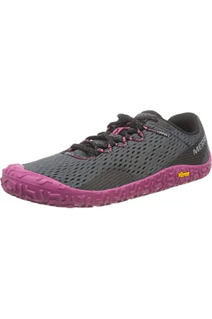Merrell Damen Vapor Glove 6 Sneaker, Granite/Fuchsia, 37.5 EU