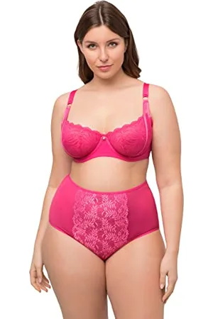 Ulla Popken Damen Underwired Non Padded Bra, lace, Straps BH, , 95D