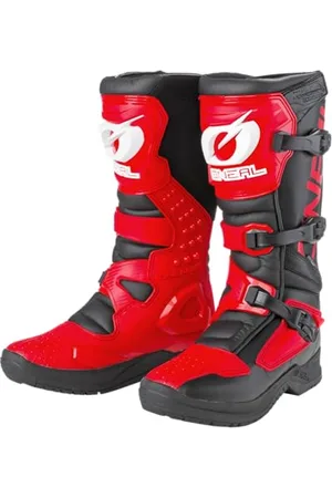 Oneal | Motocross-Stiefel | Motorrad Enduro | Innerer Knöchel-, Fuß, und Schaltzonenschutz, Perforiertes Innenfutter, hochwertiger Mikrofaser | Boots RSX | Erwachsene | Rot | Größe 43