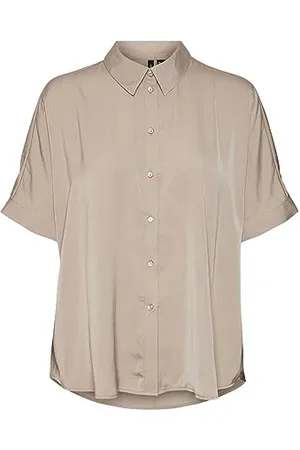 VERO MODA VMKATRINE S/S Oversized Shirt WVN NOOS