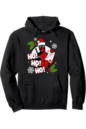 Marvel Deadpool Weihnachten Ho Ho Ho Naughty List Pullover Hoodie