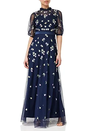 Frock and Frill Damen Blumenstickerei Kleid für besondere Anlässe, , 40