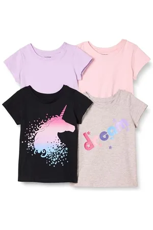 Amazon Mädchen Kurzärmelige T-Shirts, 4er-Pack, , 2 Jahre