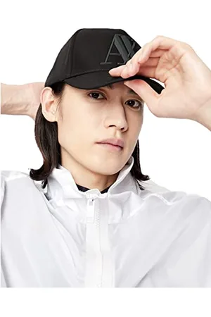 Armani Exchange Herren Rubber Logo Ax Cap Baseball Cap, , Einheitsgröße