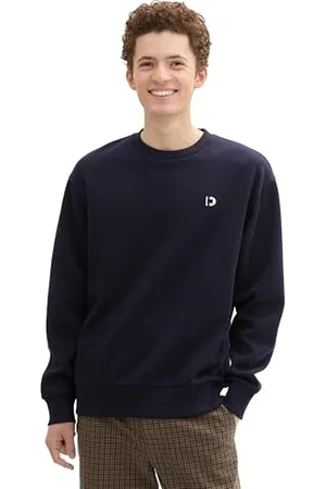 TOM TAILOR Herren 1043701 Basic Sweater Pullover mit Rundhalsausschnitt, 10668-Sky Captain Blue, XXL