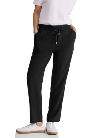 Street one Damen A377201 Viskose Hose, Black, 34W x 28L