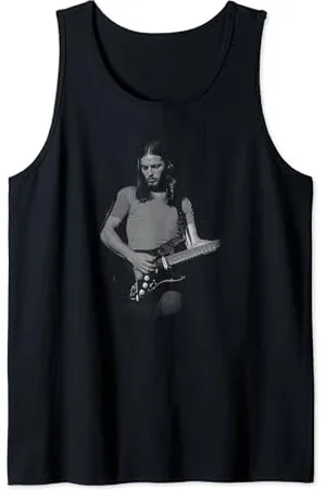 David Gilmour Greyscale Gitarre Foto Tank Top