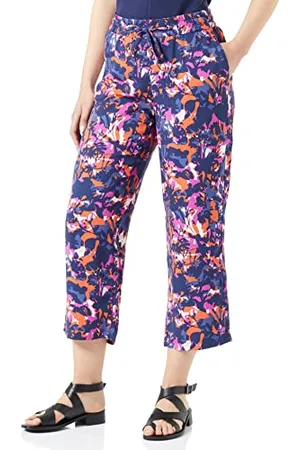 Gerry Weber Damen 7/8 Hose Easy Fit mit floralem Muster Gemustert, floral 7/8 Länge 40
