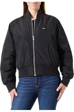 Tommy Hilfiger Damen Bomberjacke Essential Wasserabweisend, Schwarz (Black), XXS