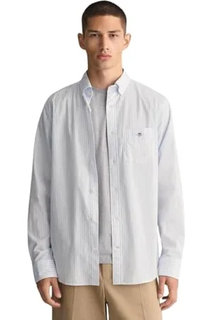 GANT Herren REG POPLIN Stripe Shirt Klassisches Hemd, , Standard
