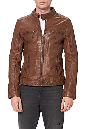 Oakwood Herren Lederjacke Echtleder 60901, , M