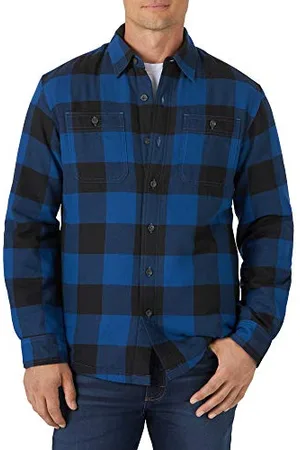 Wrangler Herren Long Sleeve Sherpa Lined Shirt Jacket Hemd, , Klein