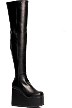 Lamoda Never Again Chunky Platform Wedge Boots, EU 39