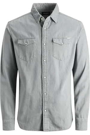 JACK & JONES Herren JJESHERIDAN Shirt L/S NOOS 12138115, /Slim, L