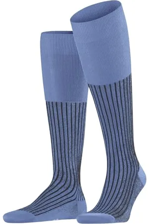 Falke Herren Kniestrümpfe Oxford Stripe M Kh Baumwolle lang gemustert 1 Paar, , 43-44