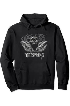 The Offspring Official Feathered Wing Skull Logo Pullover Hoodie