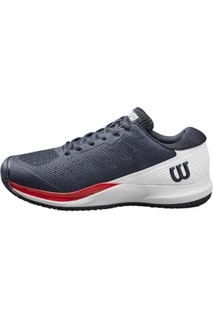Wilson Herren Rush Pro Ace Tennis Shoe, Navy Blazer/White/Infrared, 45 1/3 EU