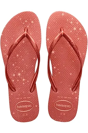 Havaianas Slim Gloss Flip Flops Unisex Kinder, Ballet Rose/Golden Blush, 23/24 EU