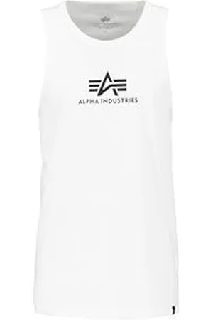 Alpha Industries Herren Basic Tank T-Shirt, White, XL