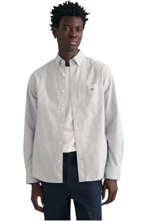 GANT Herren REG Oxford Banker Stripe Shirt Klassisches Hemd, , Standard