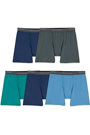 Fruit Of The Loom Herren Micro Stretch Boxer Briefs, Designed to Move with You, Lightweight & Moisture Wicking Retroshorts, , X-Large