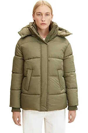 TOM TAILOR Damen Pufferjacke mit Kapuze 1032483, , M