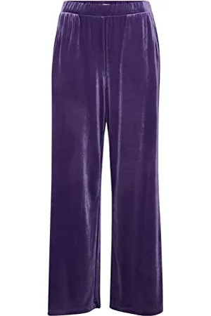 Ichi IHLAVANNY PA2 Damen Hose Stoffhose mit Stretch hoher Elastikbund, Größe:L, Farbe: