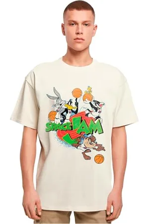 Merchcode Herren T-Shirt Space Jam Team Oversize Tee, Oversized Fit, Baumwolle 100%, S