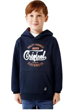 NAME IT Jungen NKMLECO LS Sweat WH BRU NOOS Sweatshirt, , 116