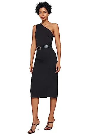 Trendyol Damen Damen Gerade Midi Eine Linie Rock Skirt Western, , 36