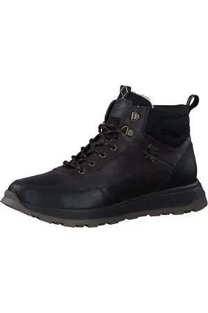 QS by s.Oliver Herren Stiefel zum Schnüren mit Reißverschluss Gefüttert, Braun (Dark Brown), 42 EU