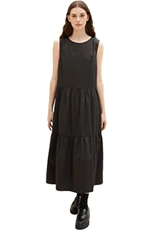 TOM TAILOR Damen Maxikleid mit Volant 1031791, , 42