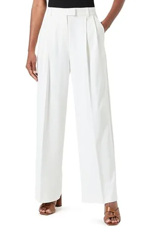 Taifun Damen Fließende Hose Wide Leg unifarben reguläre Länge 40
