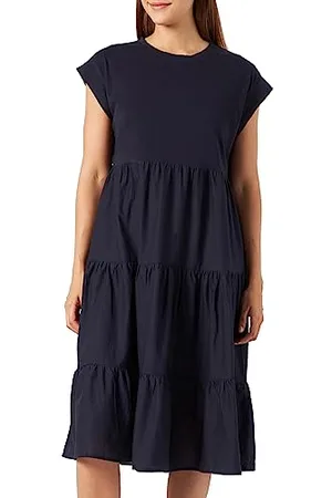 QS by s.Oliver Damen 10.2.11.20.200.2132710 Kleid kurz, Blau, 44