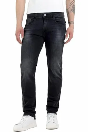 Replay Herren Jeans Anbass Slim-Fit mit Comfort Stretch, (Grau), 28W / 32L