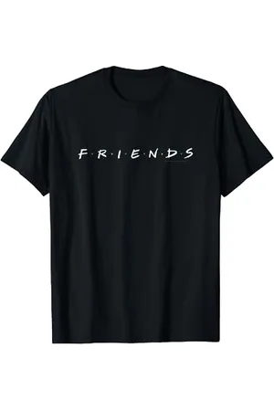 Warner Bros. Friends Logo White T-Shirt, Unisex-Erwachsene, mit Weißem Logo, S, Halbarm, Klassisch, T-Shirt