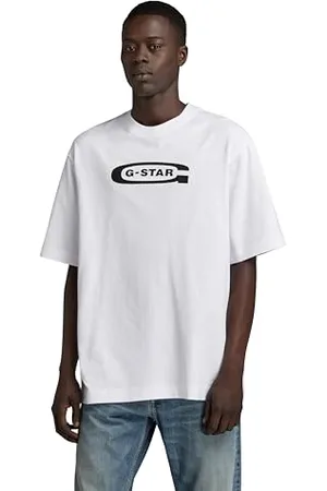 G-Star RAW Herren Old School Logo Boxy T-Shirt, , S