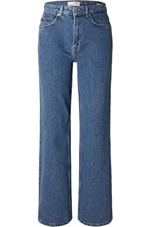 SELECTED Damen SLFALICE HW Wide Long MID BLU Jeans NOOS, , 26W / 32L EU